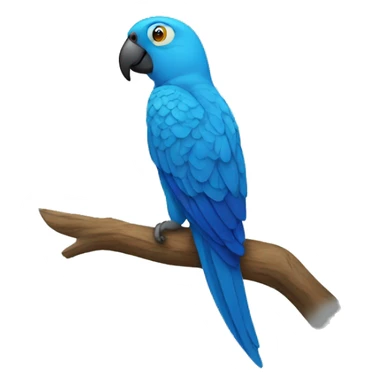 Blue parrot sticker
