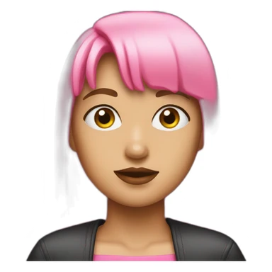 Lisa Black pink  sticker