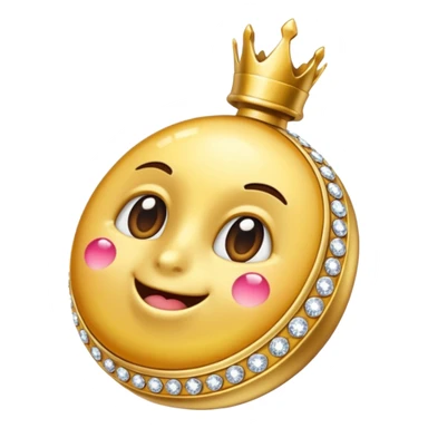 Biberón dorado con diamantes sticker