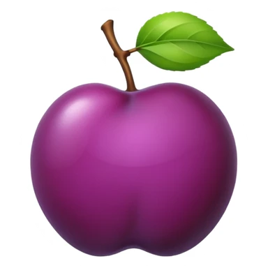 plum not apple sticker