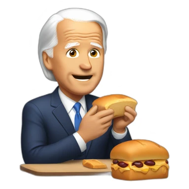 joe-Biden-eating-bread sticker