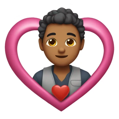 Corazón sonrojado  sticker