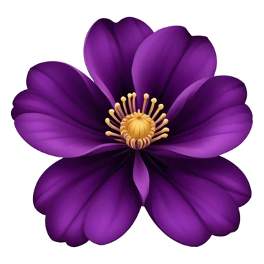 Dark tone purple flower sticker