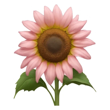 Light pink sunflower sticker