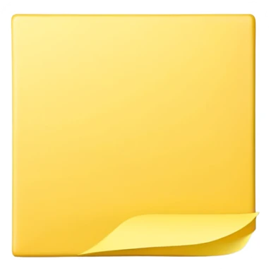 empty sticky note, square shape sticker