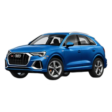 2020 blue audi q3 sticker