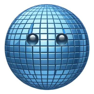 disco ball moon sticker