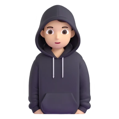 hacker in a black hoodie sticker