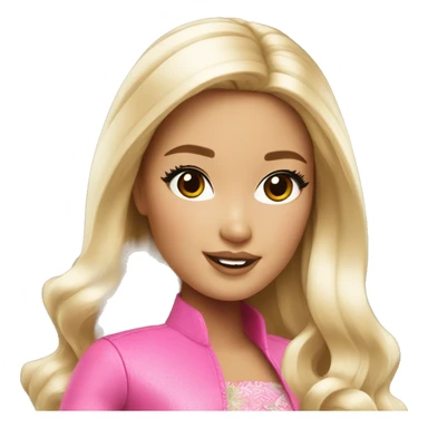 Beautiful Barbie asian sticker