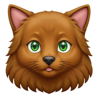 one black cat with brown eyes  and one big brown retriever with green eyes  sticker