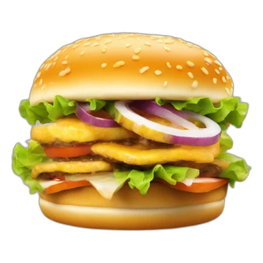 hamburguesa de pescado sticker