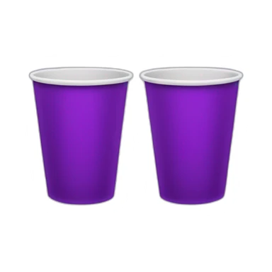 Double cup purple sticker