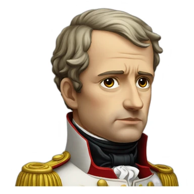 Napoleon assis triste seul sticker