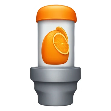 orange squeeze tube sticker