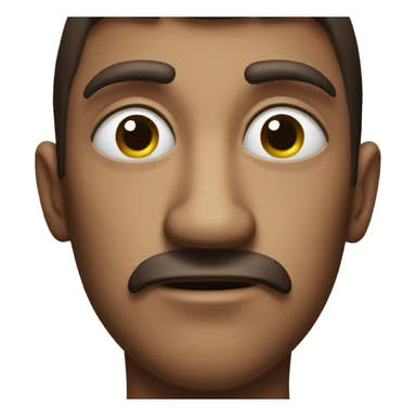 menace suspicious face sticker