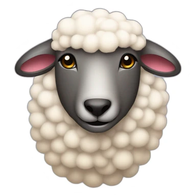 Sheep icon level colorful sticker