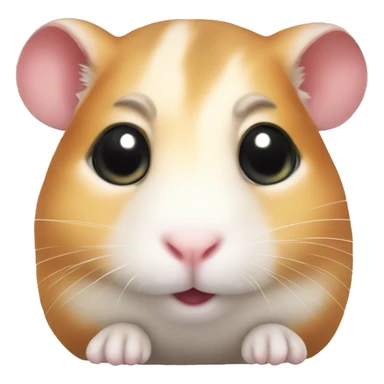 hamster with cute eyes sticker