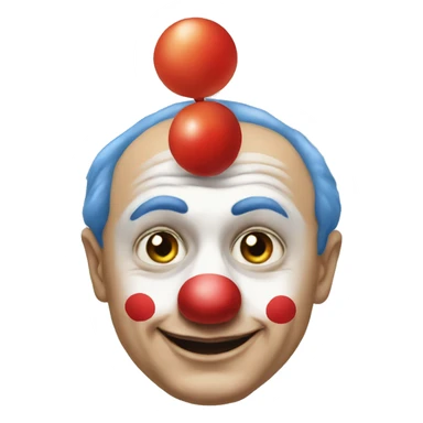 Putin as a clown sticker