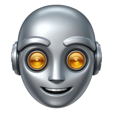 I want an AI related emoji which represents a chat bot assistant. sticker