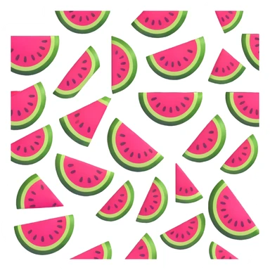 watermelon with tiger stripes sticker