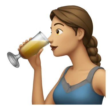 Woman drinking argentinian mate sticker