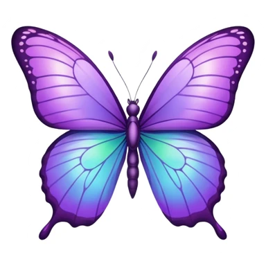 purple butterfly sticker