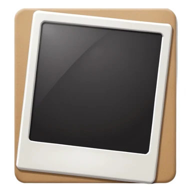 White Polaroid frame sticker