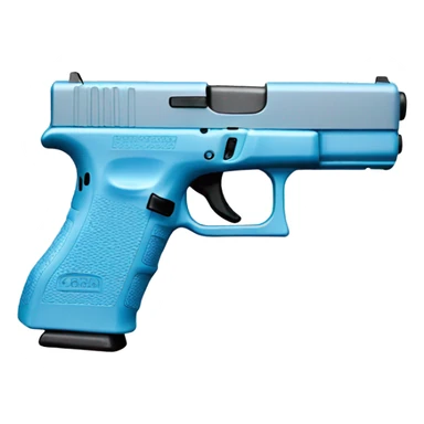 pastel blue glock sticker
