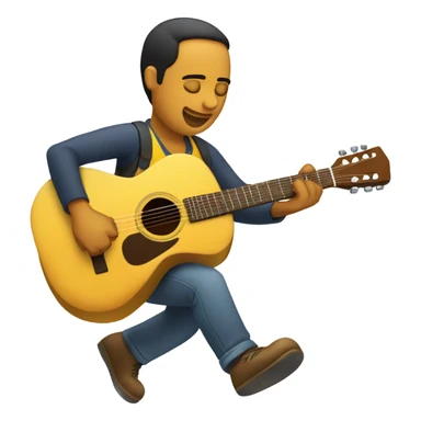 Colombiano tocando guitarra sticker