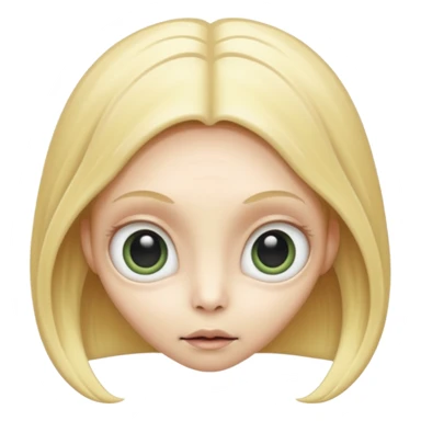 ALIEN WITH BLONDE sticker