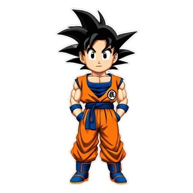 Goku frop dragon ball z sticker
