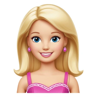 Full bodied Classic Barbie doll sticker