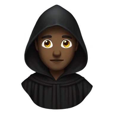 a man in full black robes sticker