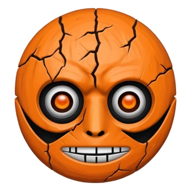 Anime emoji of Obito mask sticker