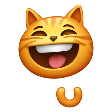 spicy emoji with cat laughing emoji  sticker