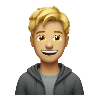 Smiling in pain sticker