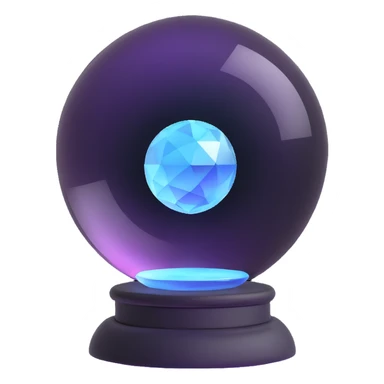 computer reading a crystal ball sticker