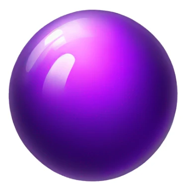 Purple magical orb sphere sticker