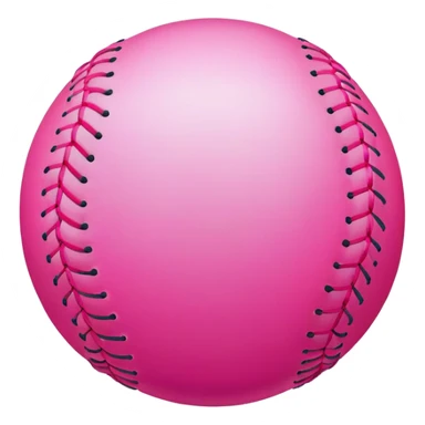 Pink softball sticker