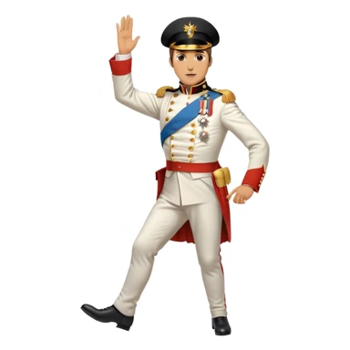 Napoleon Bonaparte dancing the Macarena sticker