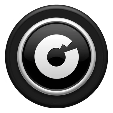 A verification badge  Al black and the center white sticker