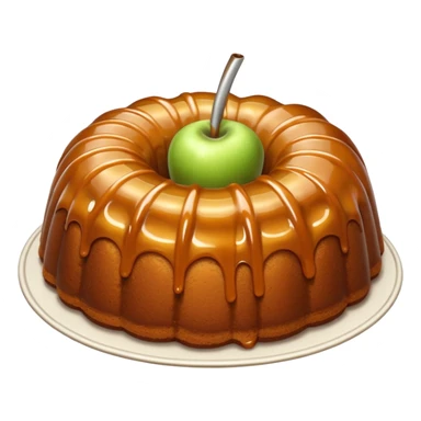 Caramel apple Bundt cake sticker