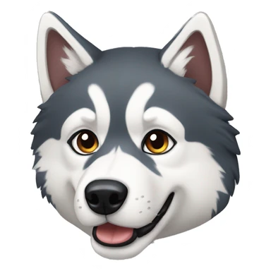 Perro lobo husky sticker