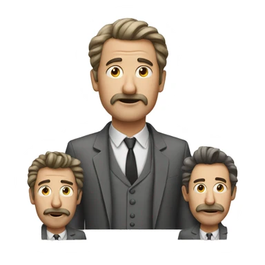 three crazy crazy men, dressed differently and from different countries sticker