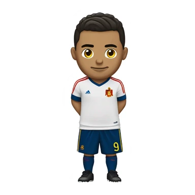 Ronaldo con la camiseta de españa sticker