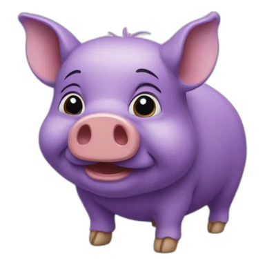 Cochon d'Inde violet sticker