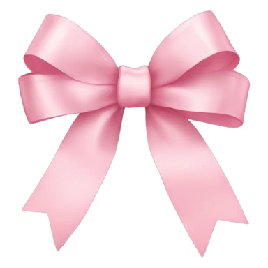 light pink ribbon bow sticker