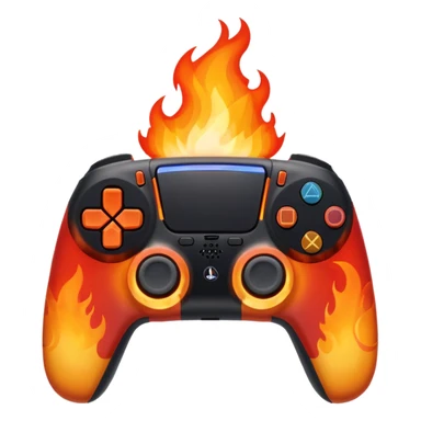 PlayStation 5 on fire sticker