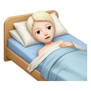 very sick person sticker