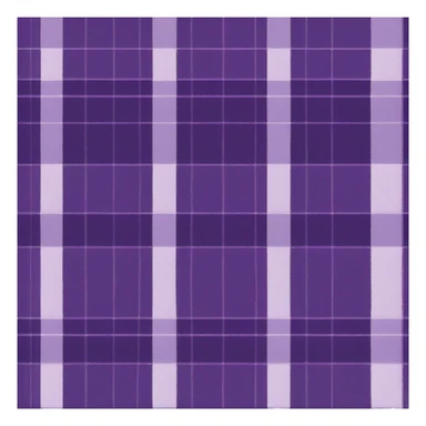 Purple tartan pleated mini skirt, isolated sticker